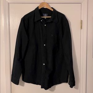 Old Navy Long Sleeved Button Shirt Black 3XL XXXL